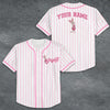 Pooh and Friends Embroidered Baseball Jersey, Custom Name Baseball Jersey, Gift For Baseball Lovers