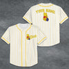 Pooh and Friends Embroidered Baseball Jersey, Custom Name Baseball Jersey, Gift For Baseball Lovers