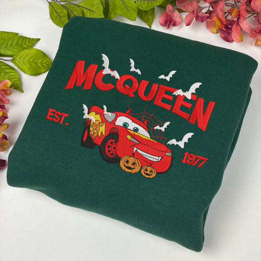 Cars Characters Matching Halloween Embroidered Sweatshirt/Hoodie - Mcqueen, Gift For Halloween Days