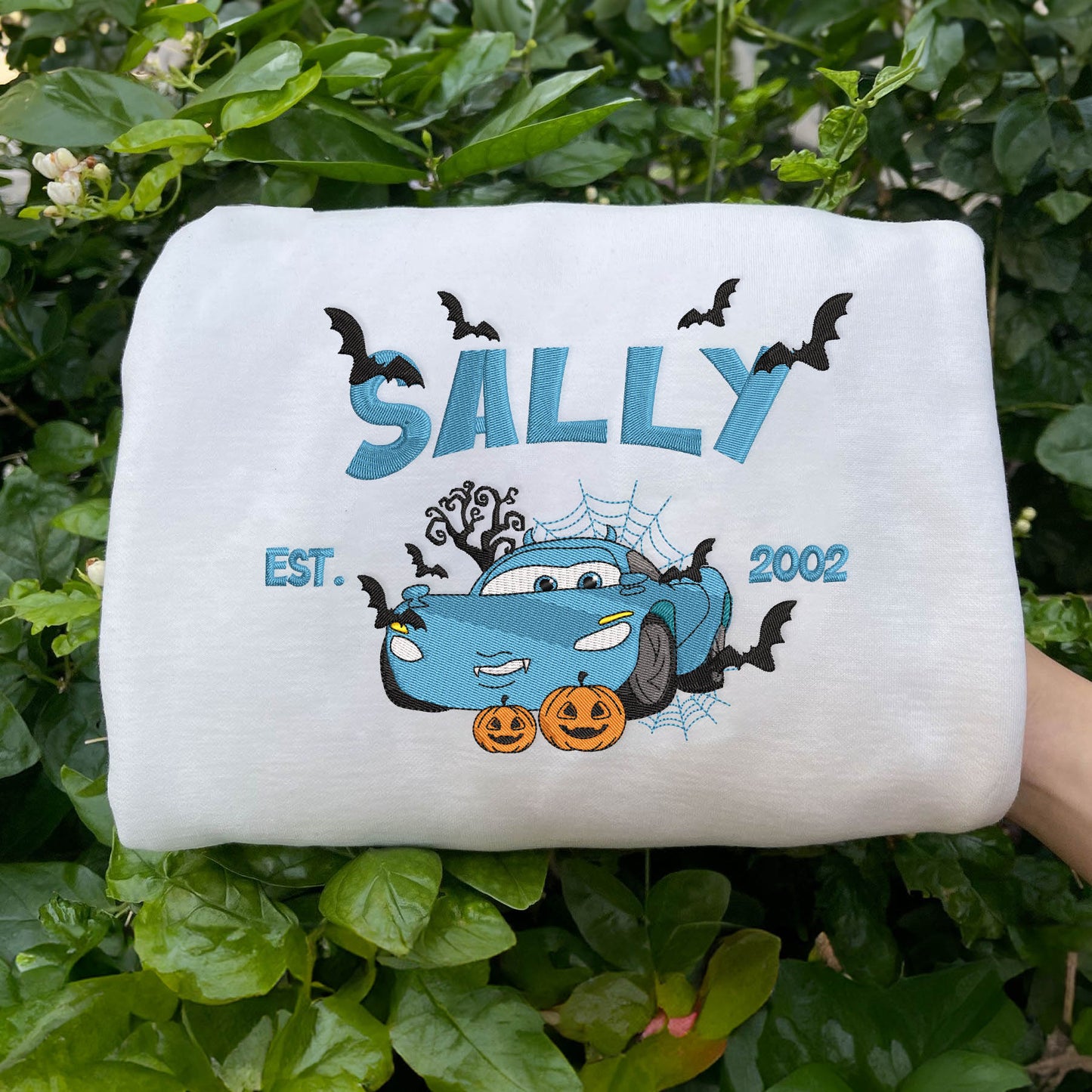 Cars Characters Matching Halloween Embroidered Sweatshirt/Hoodie - Sally, Gift For Halloween Days