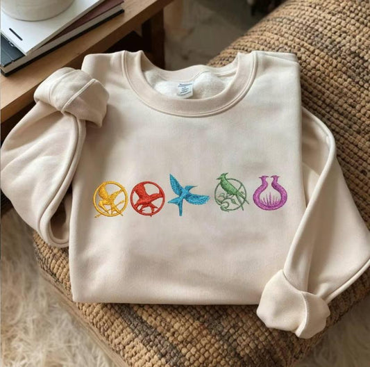 Embroidered The Hunger Game Sweatshirt, The Hunger Games Inspired Shirt