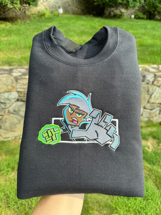 Embroidered Danny Phantom Sweatshirt, Danny Phantom Shirt