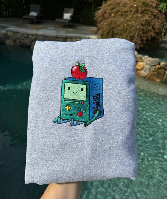 Embroidered BMO Sweatshirt, Adventure Time Shirt