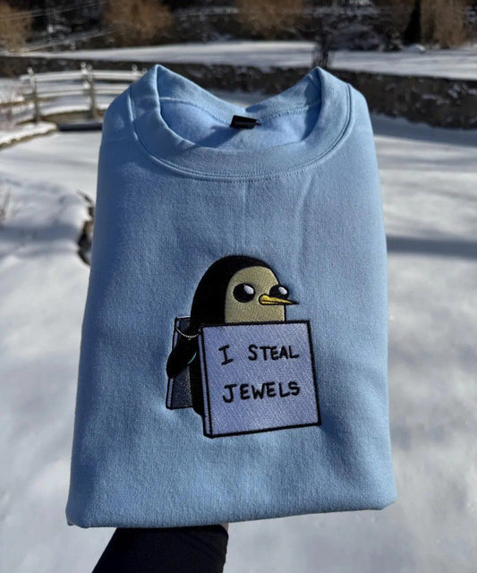 Embroidered Gunter Sweatshirt, Adventure Time Shirt