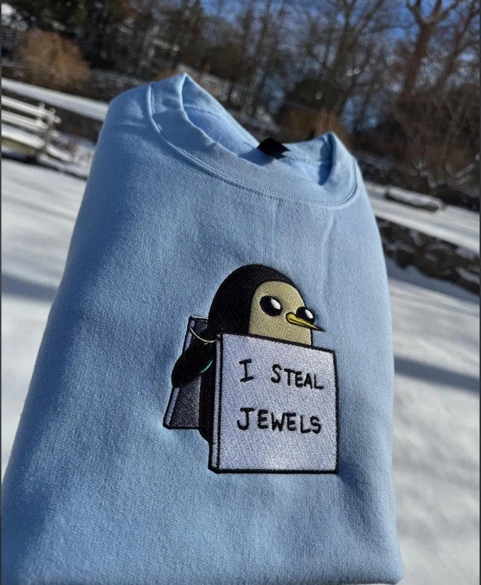 Embroidered Gunter Sweatshirt, Adventure Time Shirt