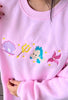 Embroidered The Little Mermaid Sweatshirt, Cartoon Shirt