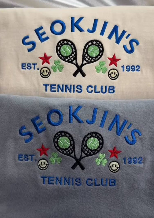 Embroidered SeokJin's Sweatshirt, Tennis Club Shirt