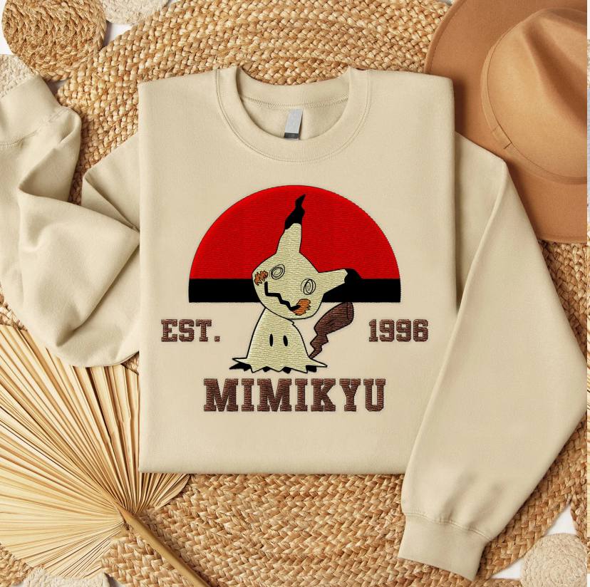 Embroidered Poke'mon Sweatshirt, Vintage Poke'mon Shirt