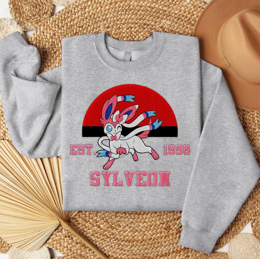Embroidered Poke'mon Sweatshirt, Vintage Poke'mon Shirt