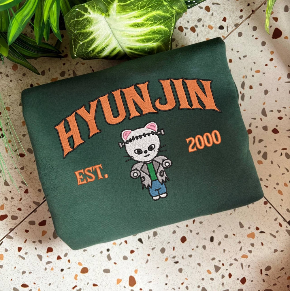 Stray Kids Sweatshirt, SKZ Chibi Halloween Outfit Jumper - Lee Know, Felix, Han, I.N, Changbin