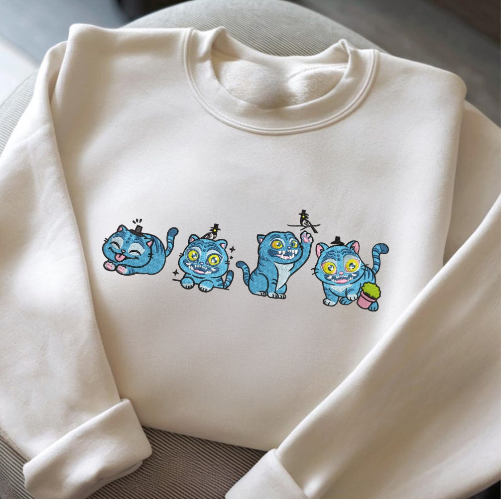 Derpy Embroidered Sweatshirt, K-pop Demon Hunters Anime Style, Gift for Fans
