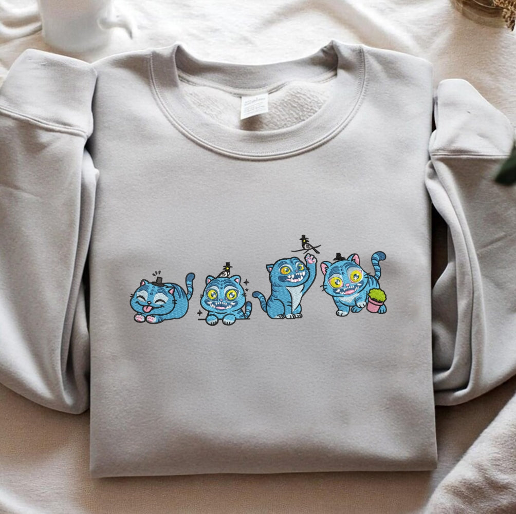 Derpy Embroidered Sweatshirt, K-pop Demon Hunters Anime Style, Gift for Fans