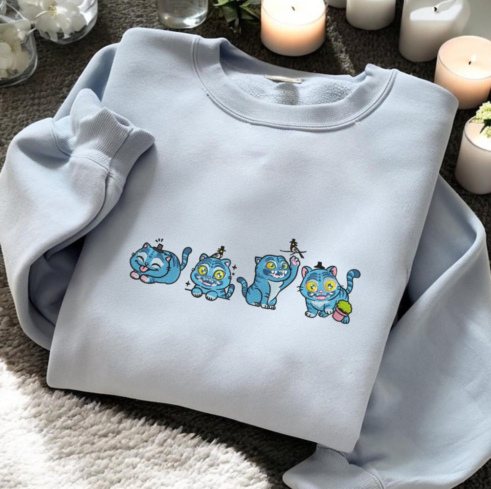 Derpy Embroidered Sweatshirt, K-pop Demon Hunters Anime Style, Gift for Fans