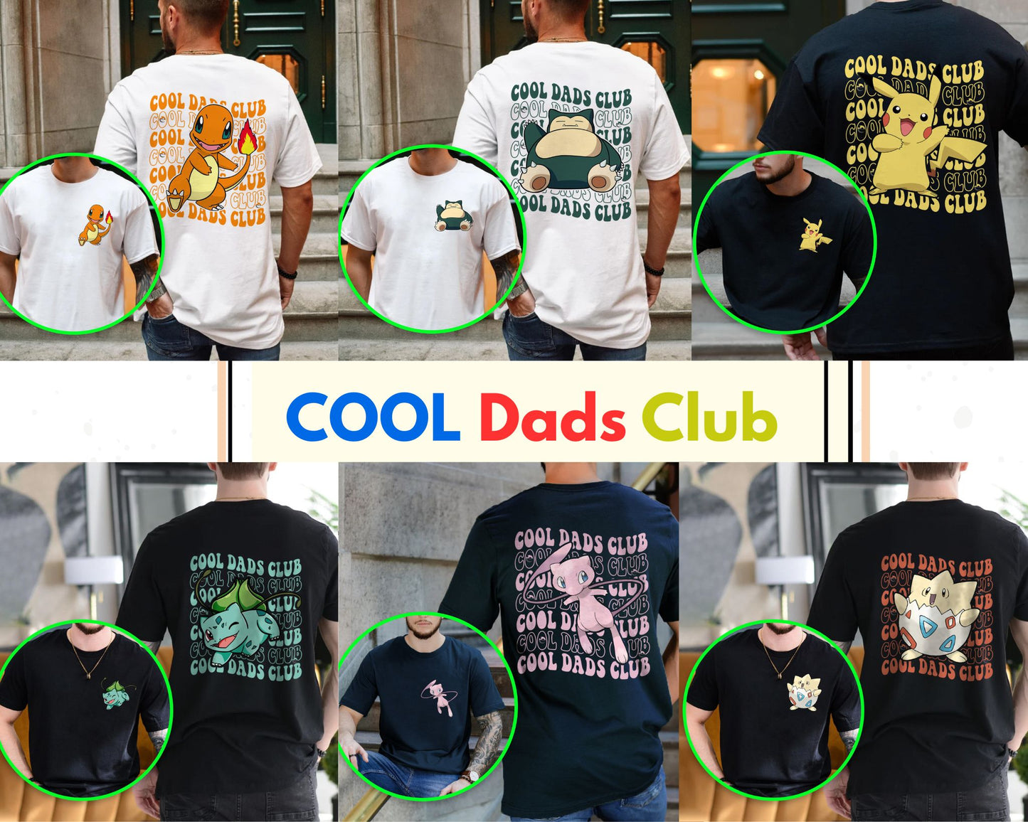 Vintage Poke'mon Cool Dads Club Sweatshirt, Poke'mon Shirt