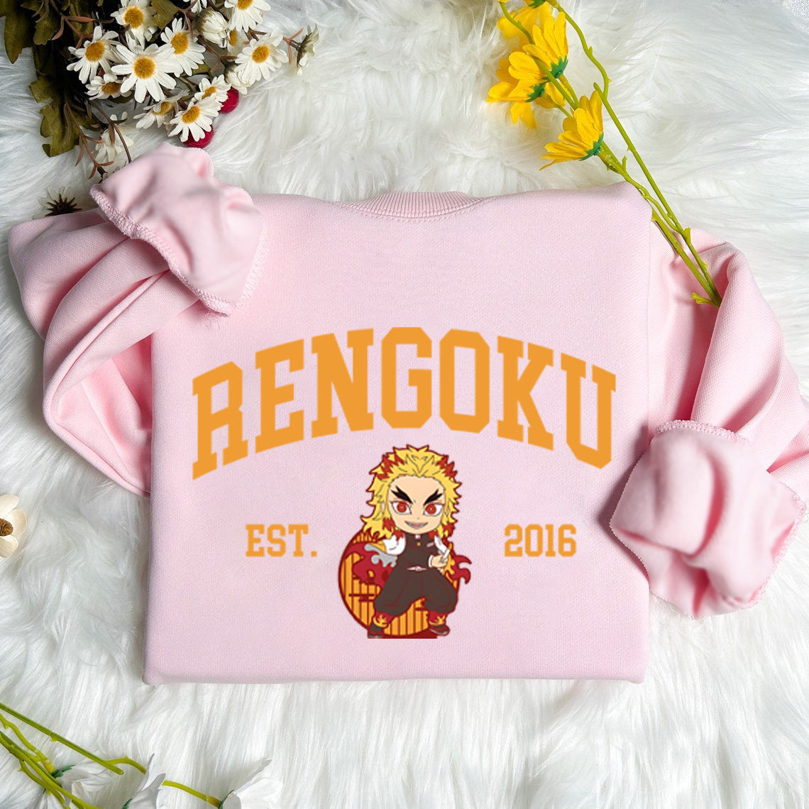 Anime Demon Slayer Hashira Sweatshirt, Kimetsu no Yaiba Infinity Castle Chibi Jumper