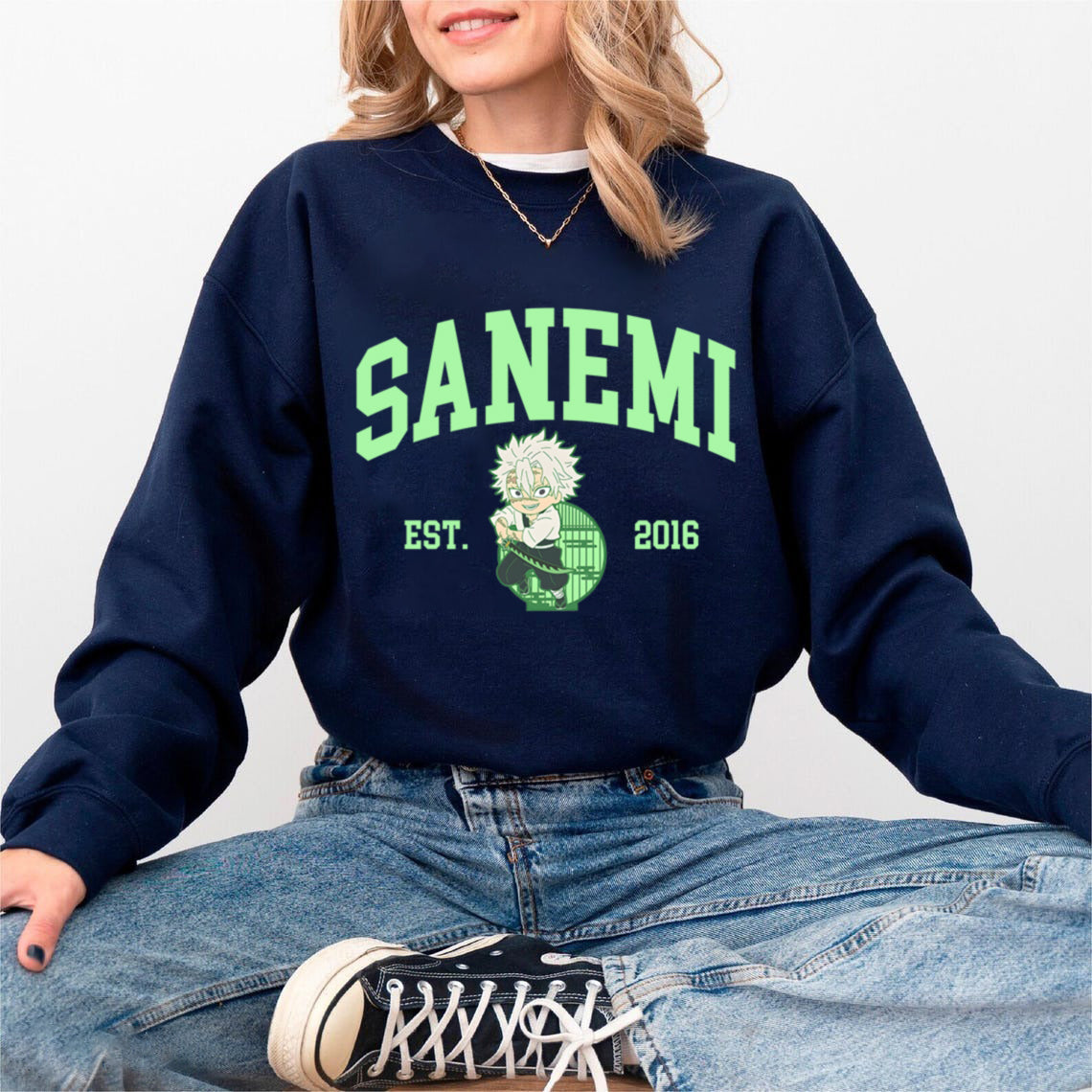 Anime Demon Slayer Hashira Sweatshirt, Kimetsu no Yaiba Infinity Castle Chibi Jumper