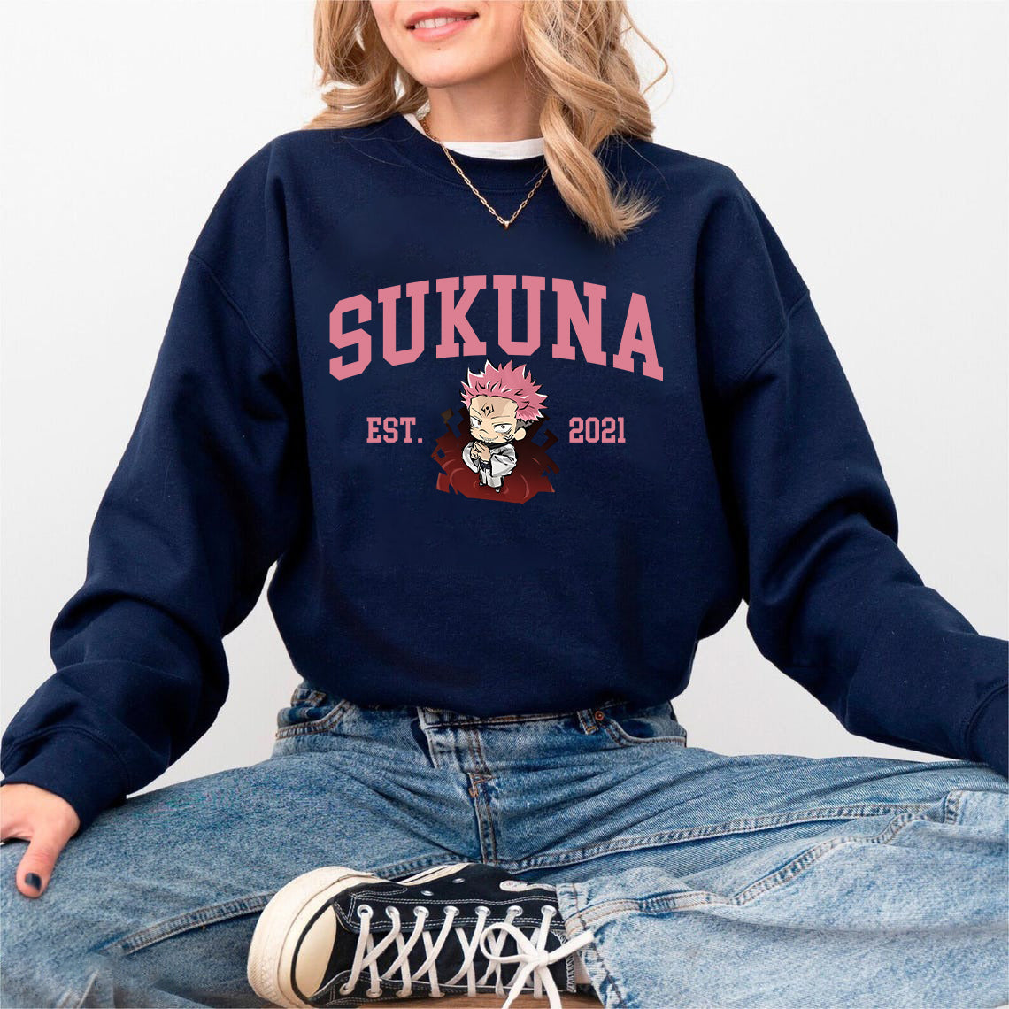 Anime Jujutsu Kaisen Sweatshirt, Gojo Satoru Itadori Yuji Sukuna Nobara Megumi Jumper