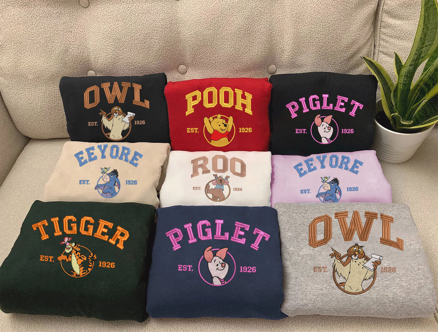 Pooh And Friends Embroidered Shirt, Gifts For Who Love Winnie The Pooh Movie