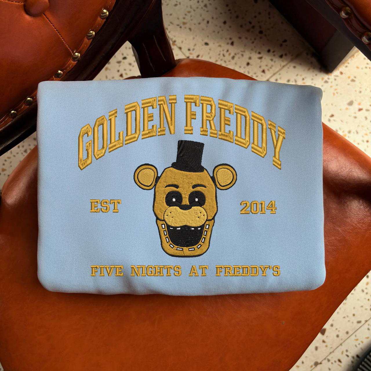 Villain Five Nights at Freddys Vintage Halloween Horror Nights 2025 Embroidered Shirt