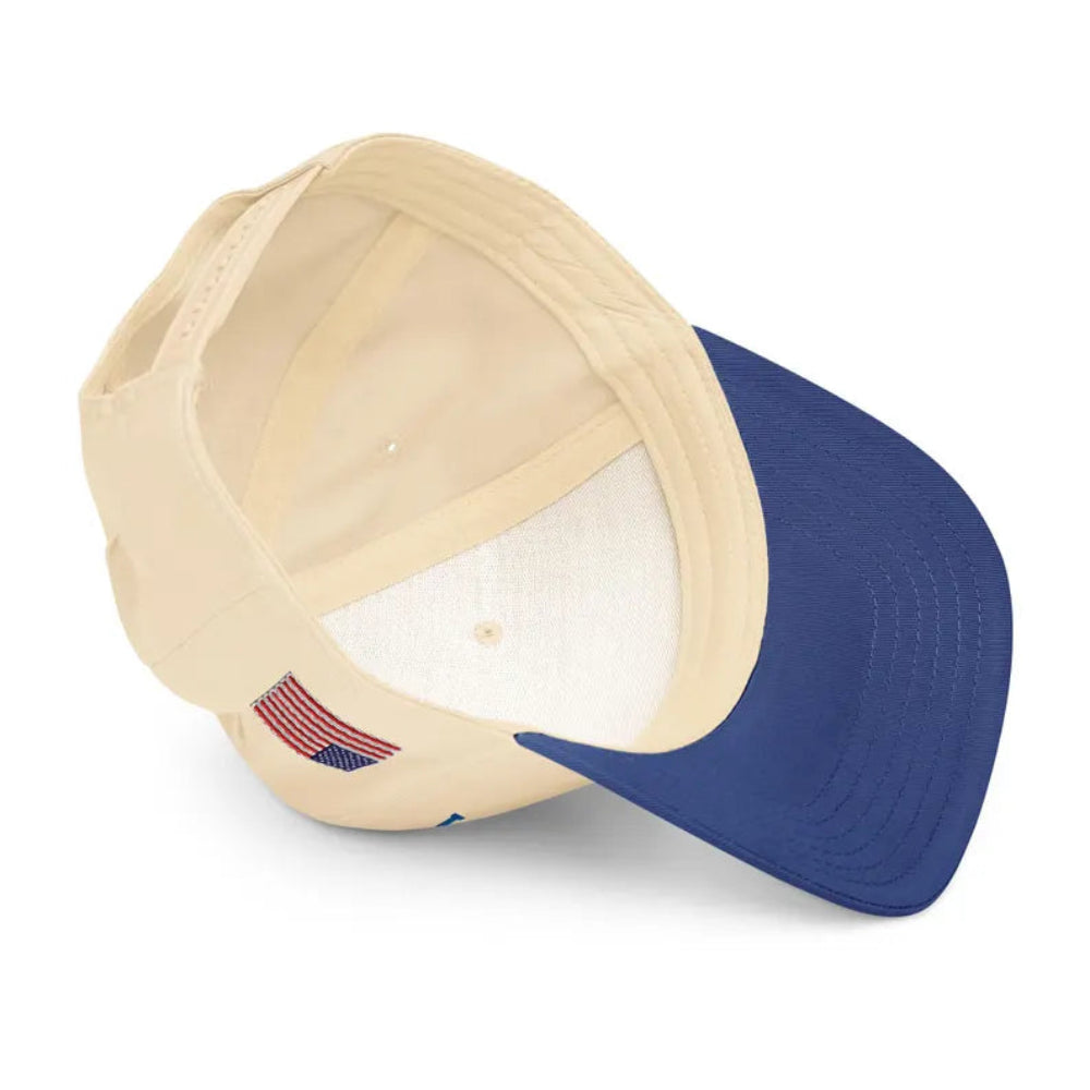 Classic Hat Inside View Navy Underside Beige Crown Soft Comfort