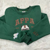 Appa Embroidered Sweatshirt green color 