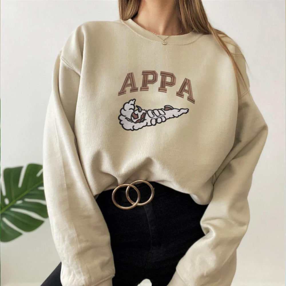 Sand Appa Flying Bison Nike Parody Sweatshirt Casual Model
