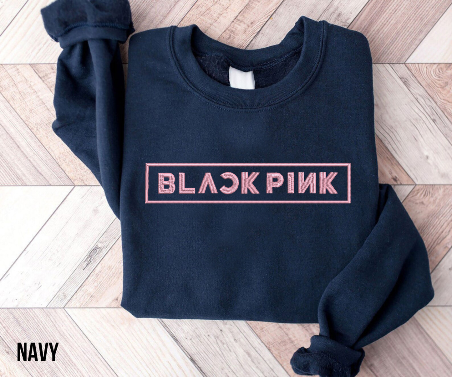 Embroidered BlackPink Sweatshirt, Born Pink Shirt, Blackpink World Tour tee, Concert Outfit Fan Shirt
