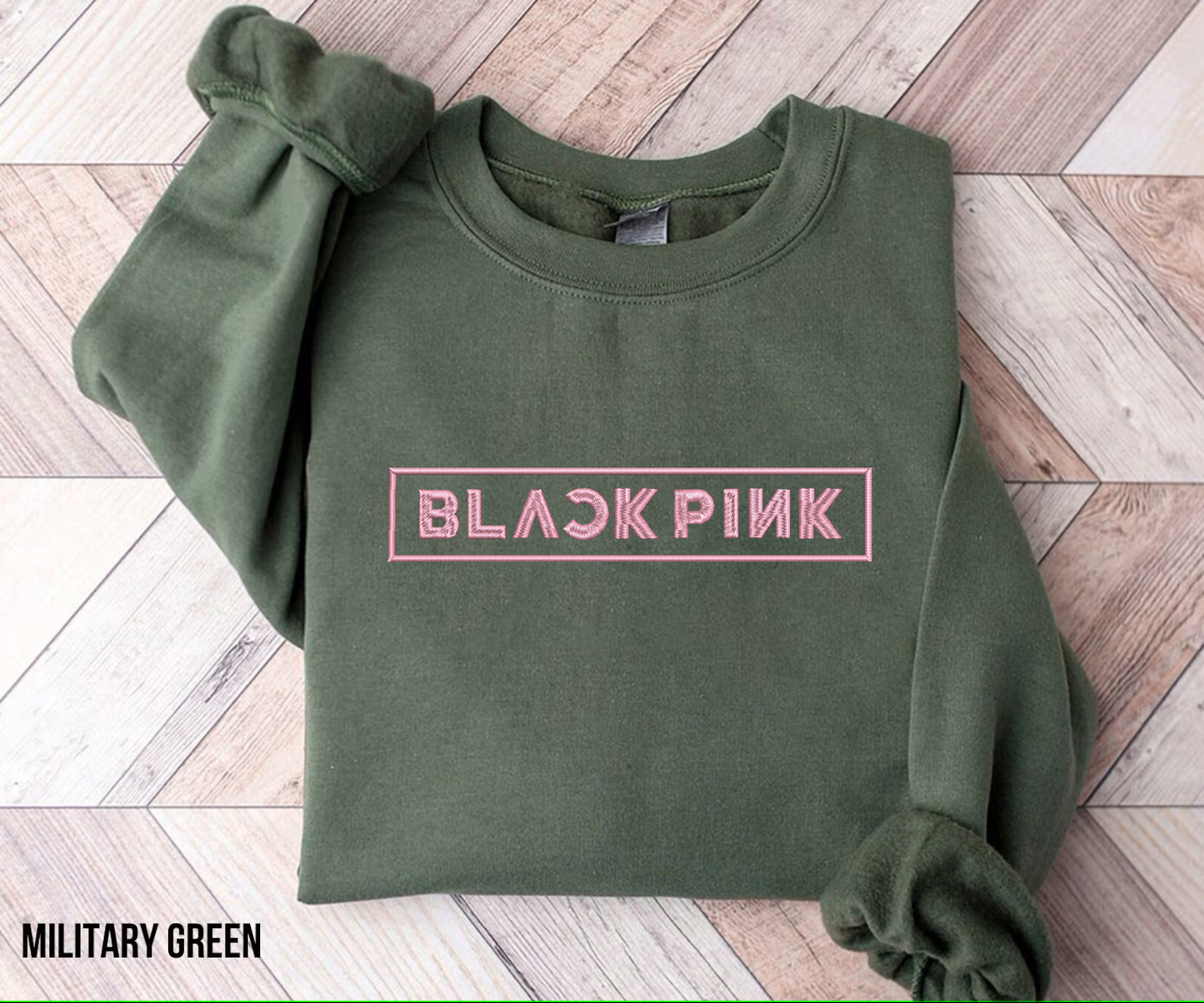 Embroidered BlackPink Sweatshirt, Born Pink Shirt, Blackpink World Tour tee, Concert Outfit Fan Shirt