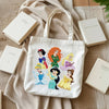 Tote Bag With Six Disney Princess Embroidered Patches