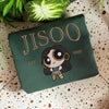 Sweatshirt Showcasing Playful Jisoo Powerpuff Chibi Gold Est 1995