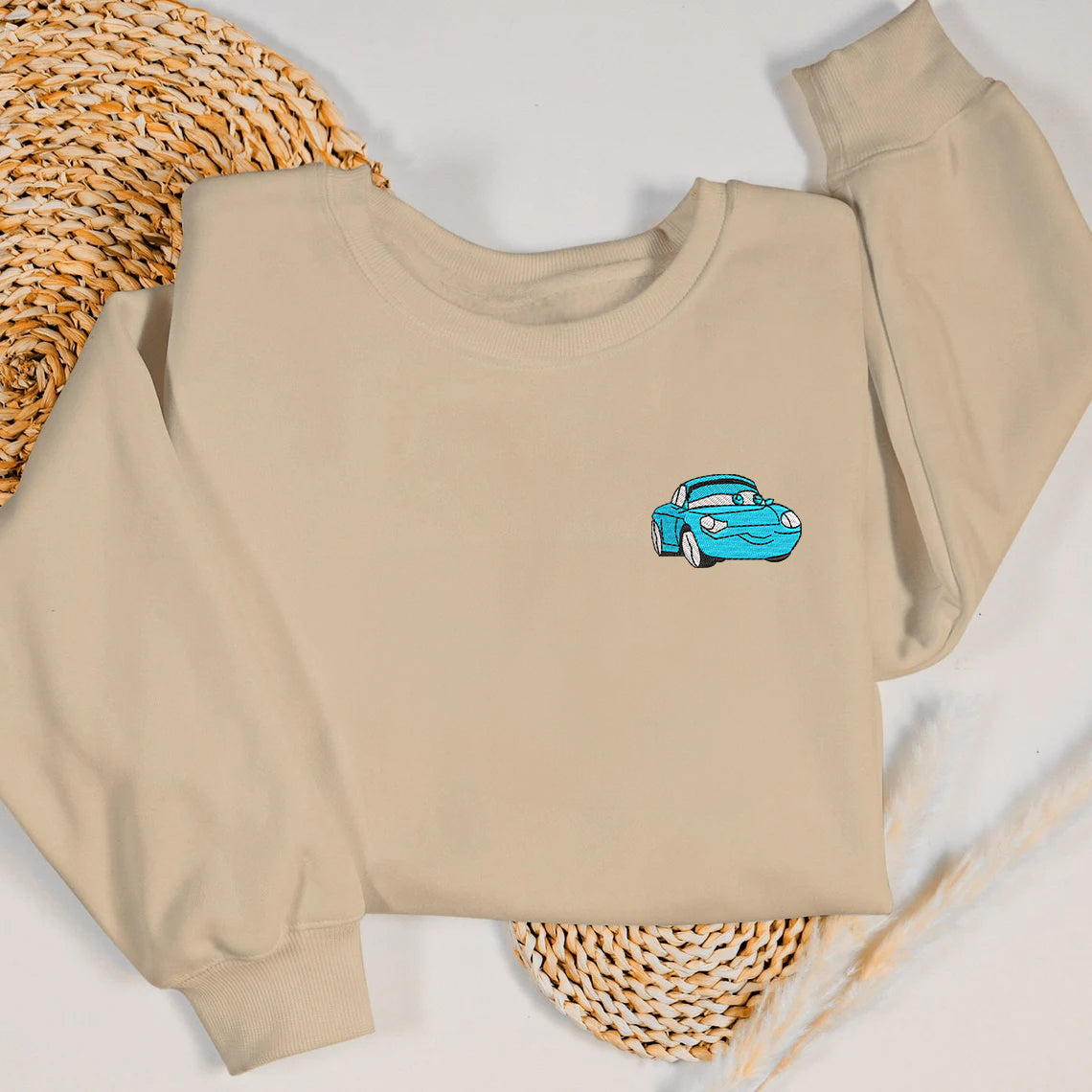 Sand Cars Characters Sally Embroidered Sweatshirt.