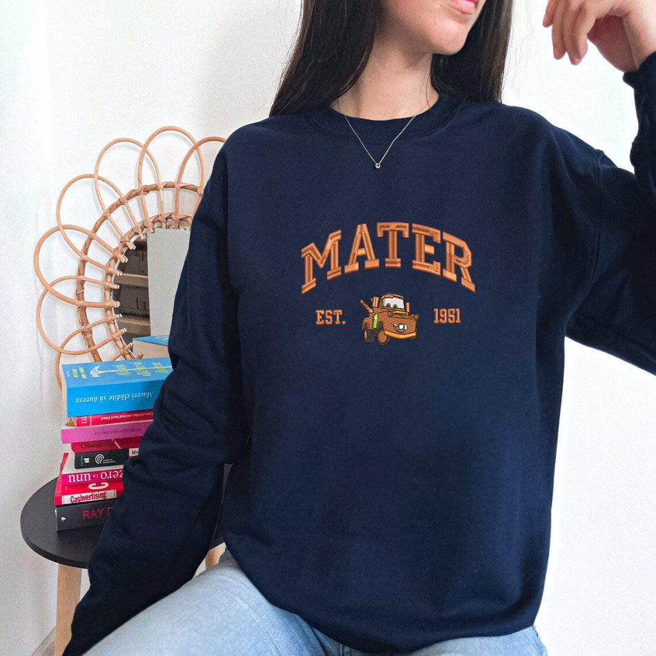 Cars - Mater Embroidered Sweatshirt in Navy