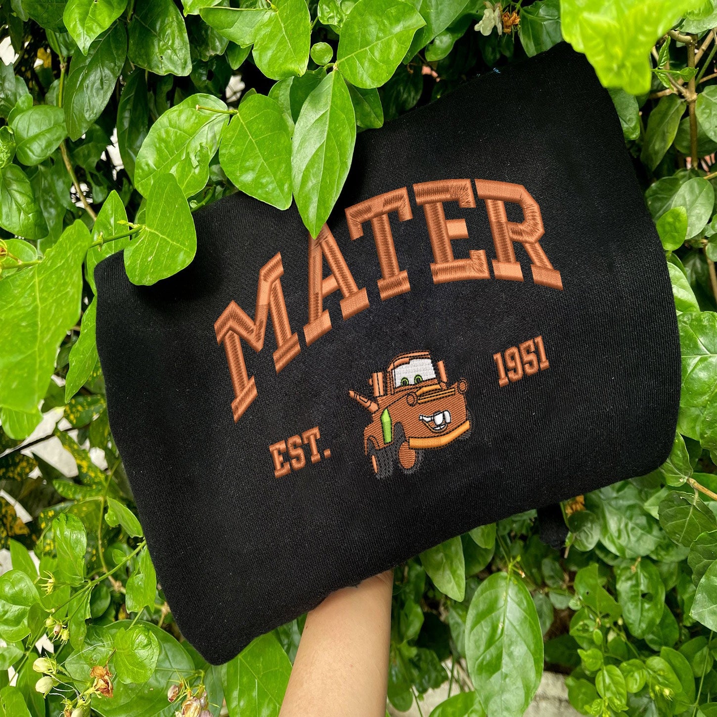 Cars - Mater Embroidered Sweatshirt in Black