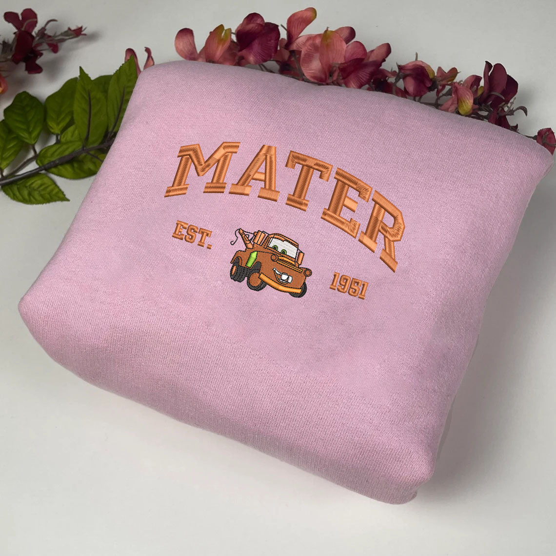 Cars - Mater Embroidered Sweatshirt in Pink