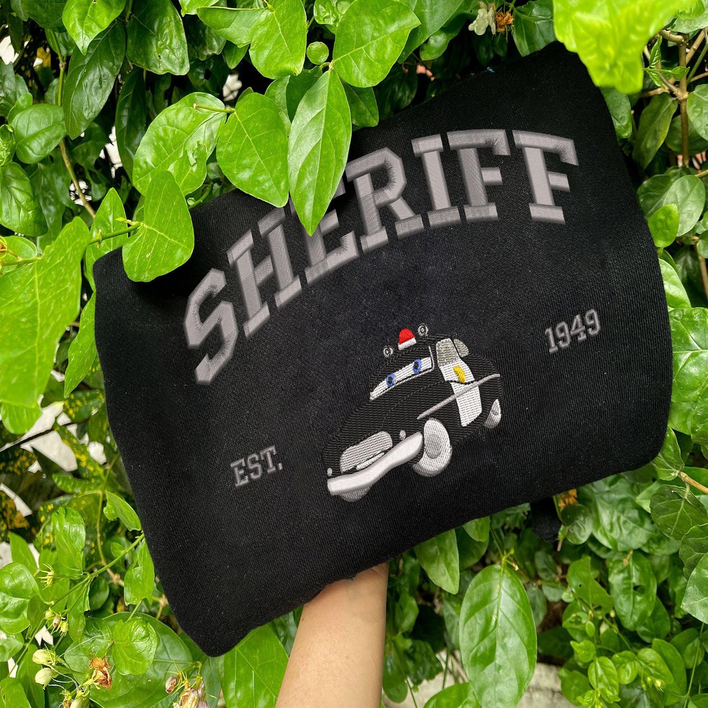 Cars - Sheriff Embroidered Sweatshirt Black Color