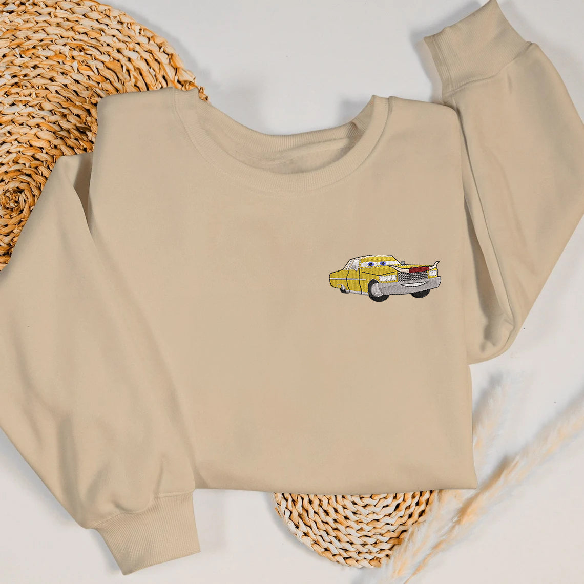 Cars - Tex Dinoco embroidered sweatshirt beige color