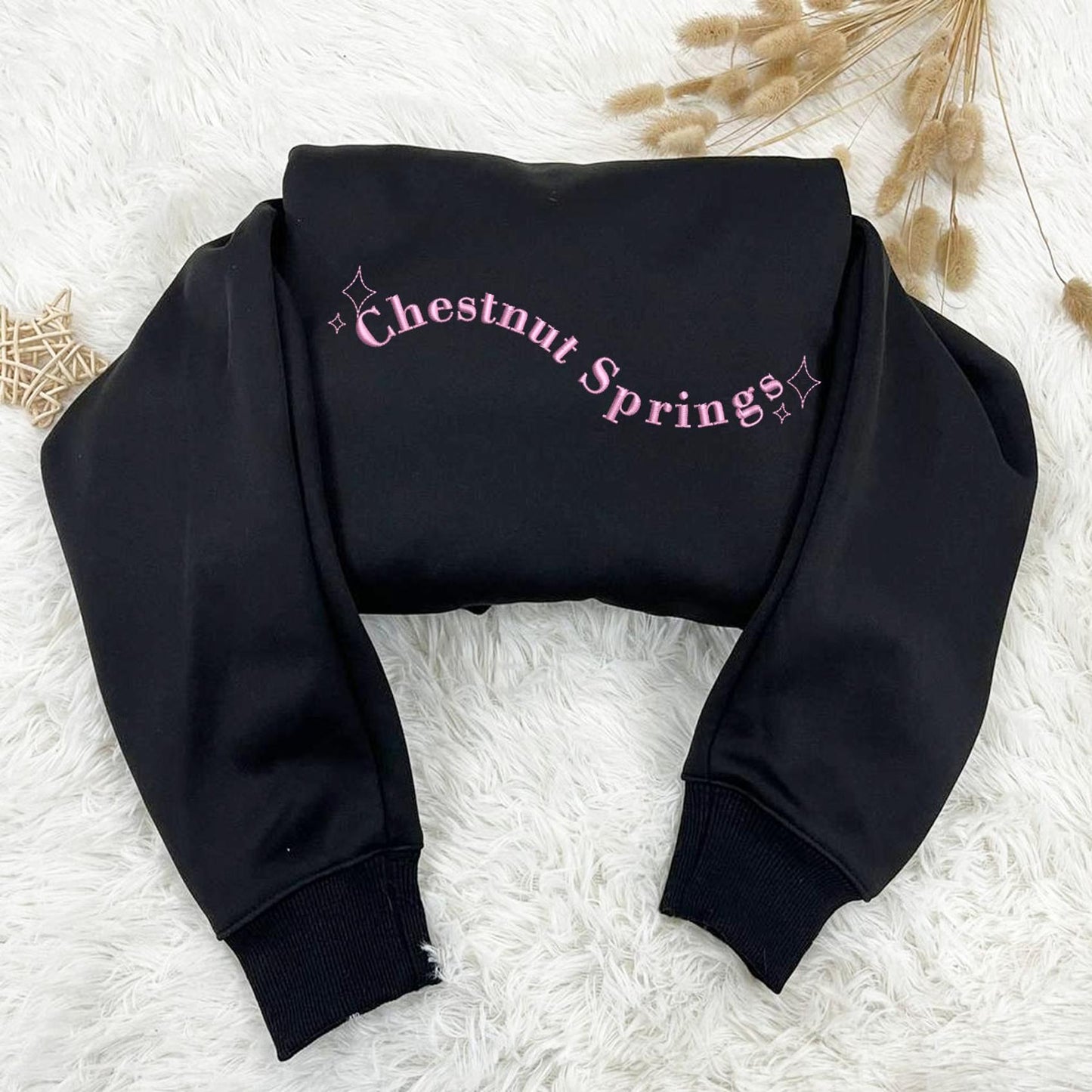 Black Chestnut Springs Embroidered Sweatshirt