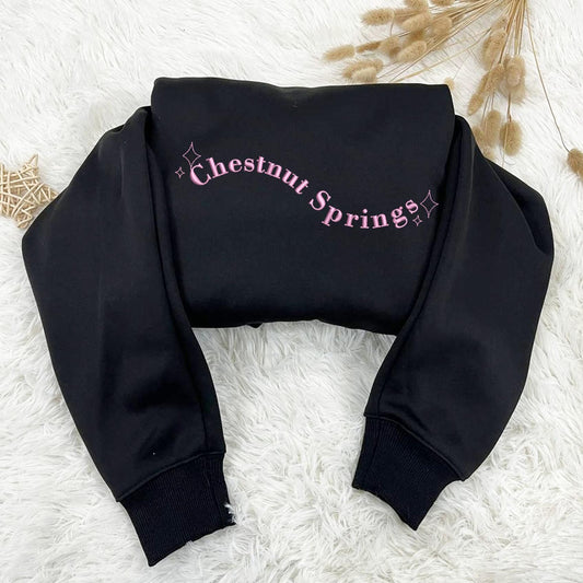 Black Chestnut Springs Embroidered Sweatshirt