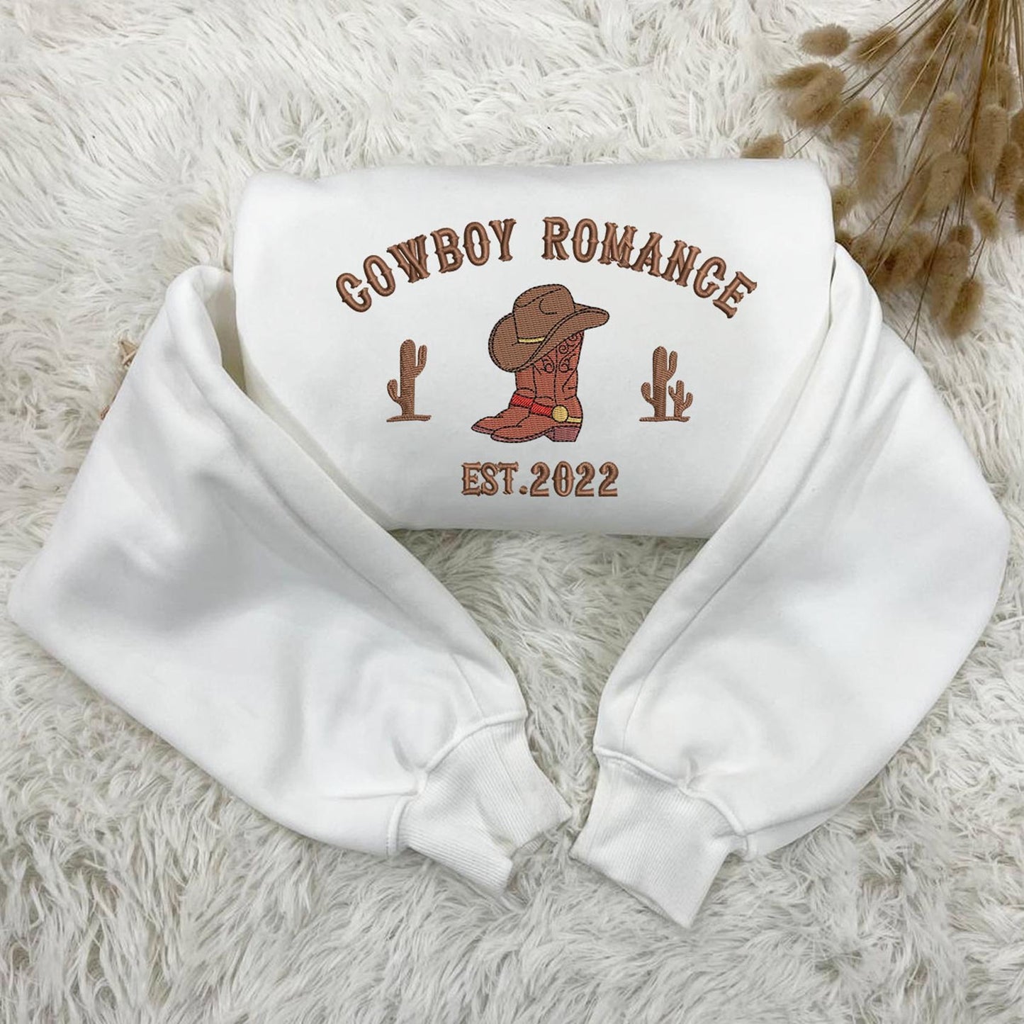 Cowboy Romance Embroidered Shirt in White