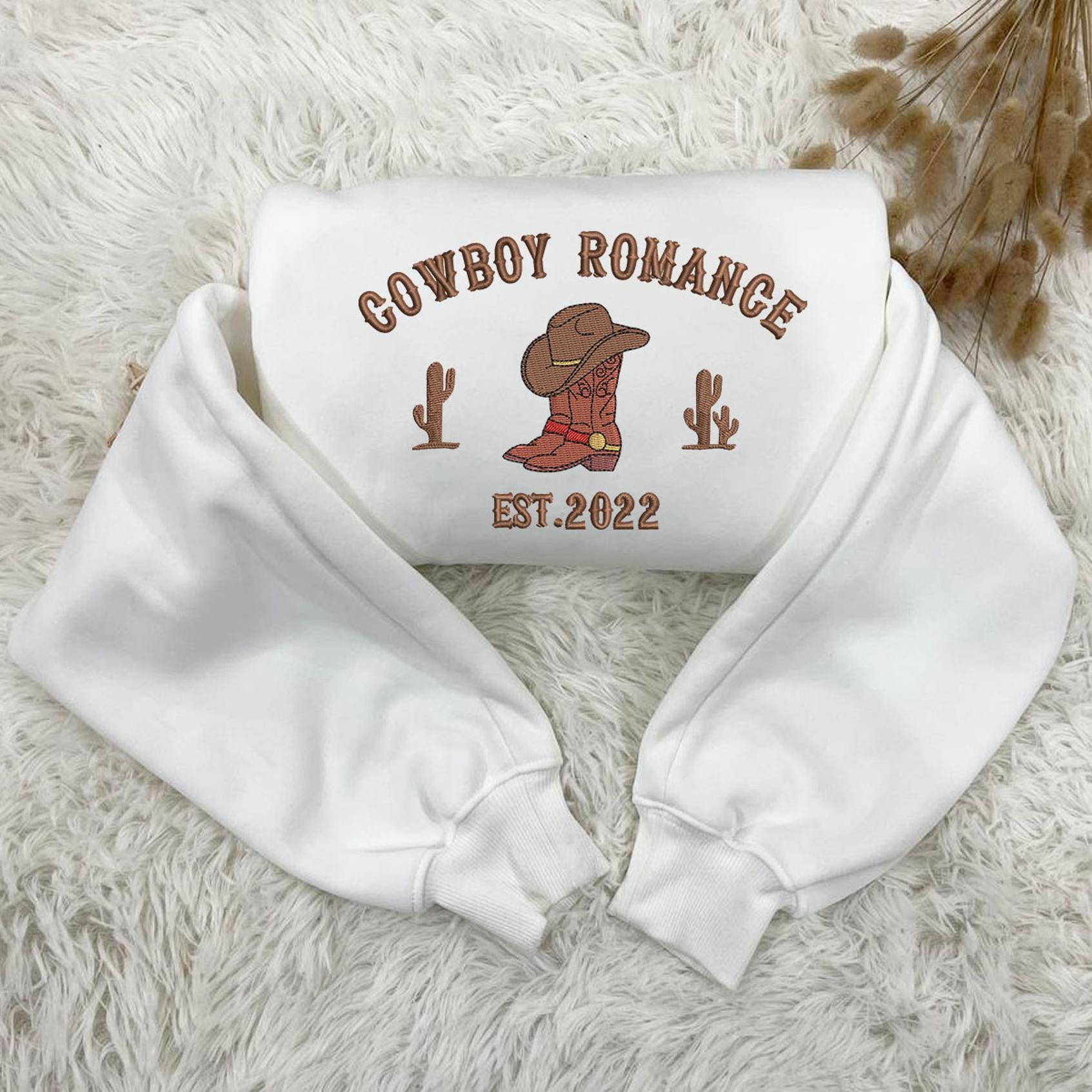 Cowboy Romance Embroidered Shirt in White