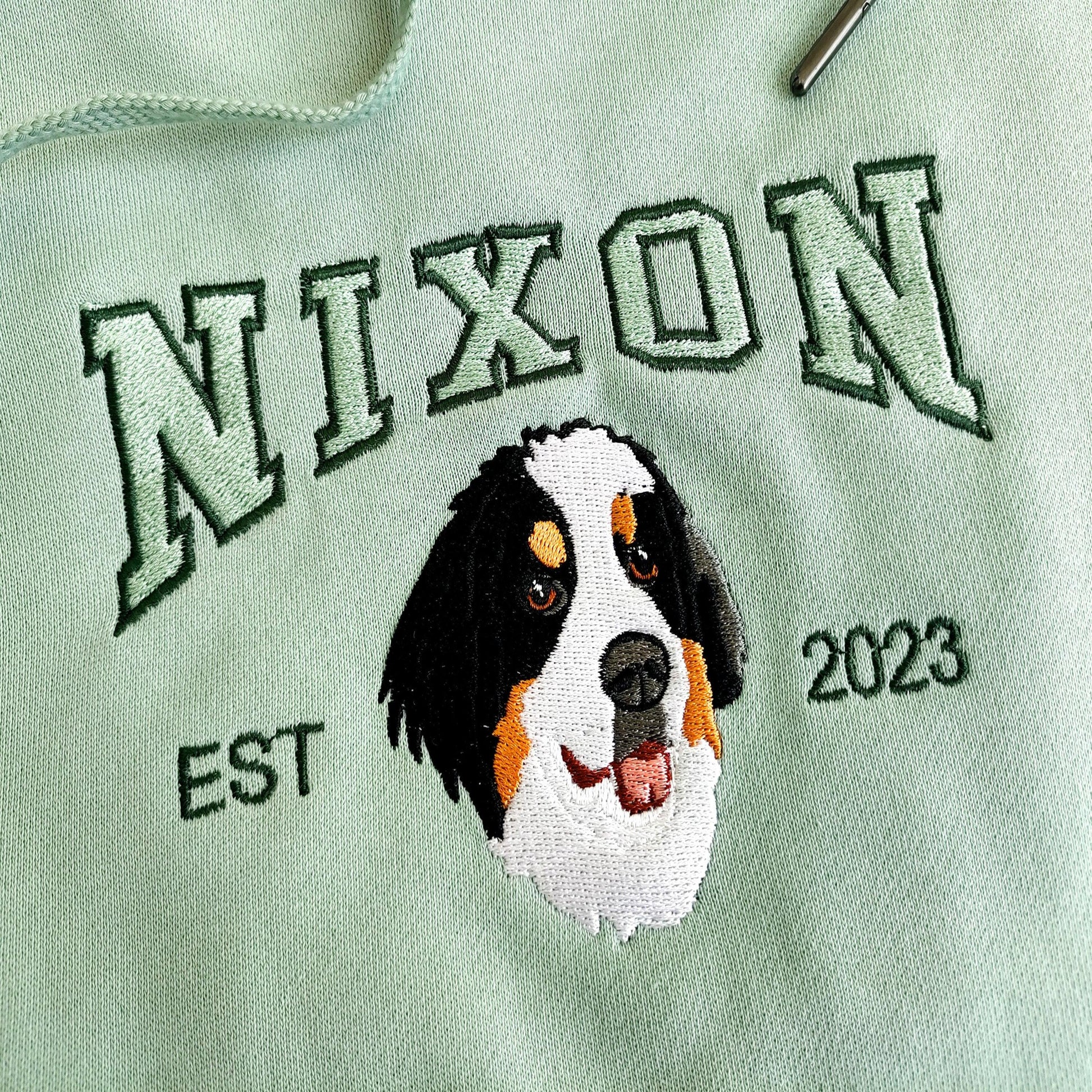 Dog Embroidered Sweatshirt
