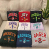 Assorted Inside Out Emotions Sweatshirts On Couch, Full Characters Collection