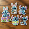 Five Stitch Easter Embroidered Patches Bunny Egg Bunny Costume Set 