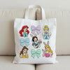 ToteBag Adorned With Eight Cute Disney Princess And Bow Patches
