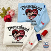 Matching White And Lighe Blue  Sweatshirt With Disneyland Heart 