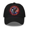 Luxurious American Eagle Patch Dad Cap Black Embroidered Comfort