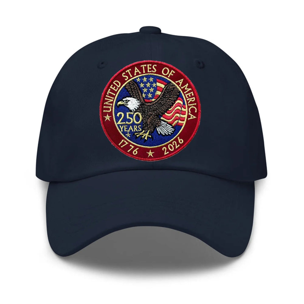 Elegant Navy White Dad Cap Solid Cotton Soft Breathable Comfort