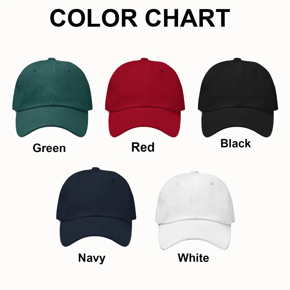 Classic Dad Cap Color Chart Multiple Shades Soft Cotton Comfort Fit