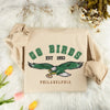 Sweatshirt With Go Birds Eagles Embroidered Folded On Fuzzy Surface