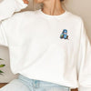 Clean White Guido Italian Tire Guy Embroidered Crewneck